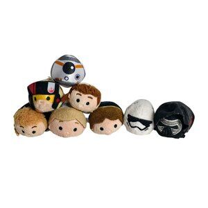 Disney Star Wars Mini Tsum Tsum Plush Set Of 8 Featuring Kylo Ren & BB-8 Collect